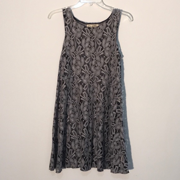Free People Lace Dress Black Mesh Size S - Picture 2 of 8